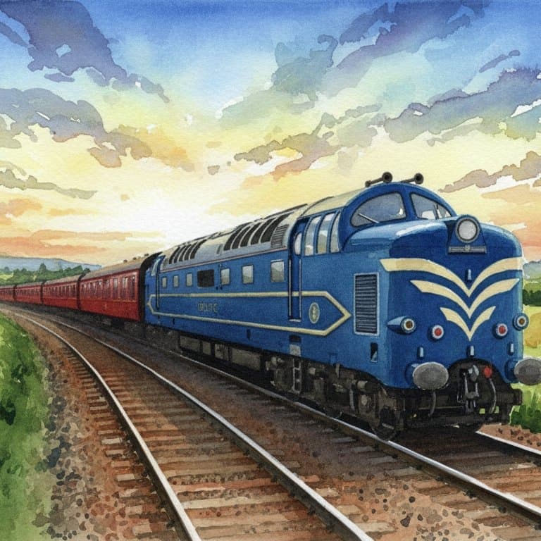 DP1 Deltic Prototype — Heritage train operated by Heritage Railways