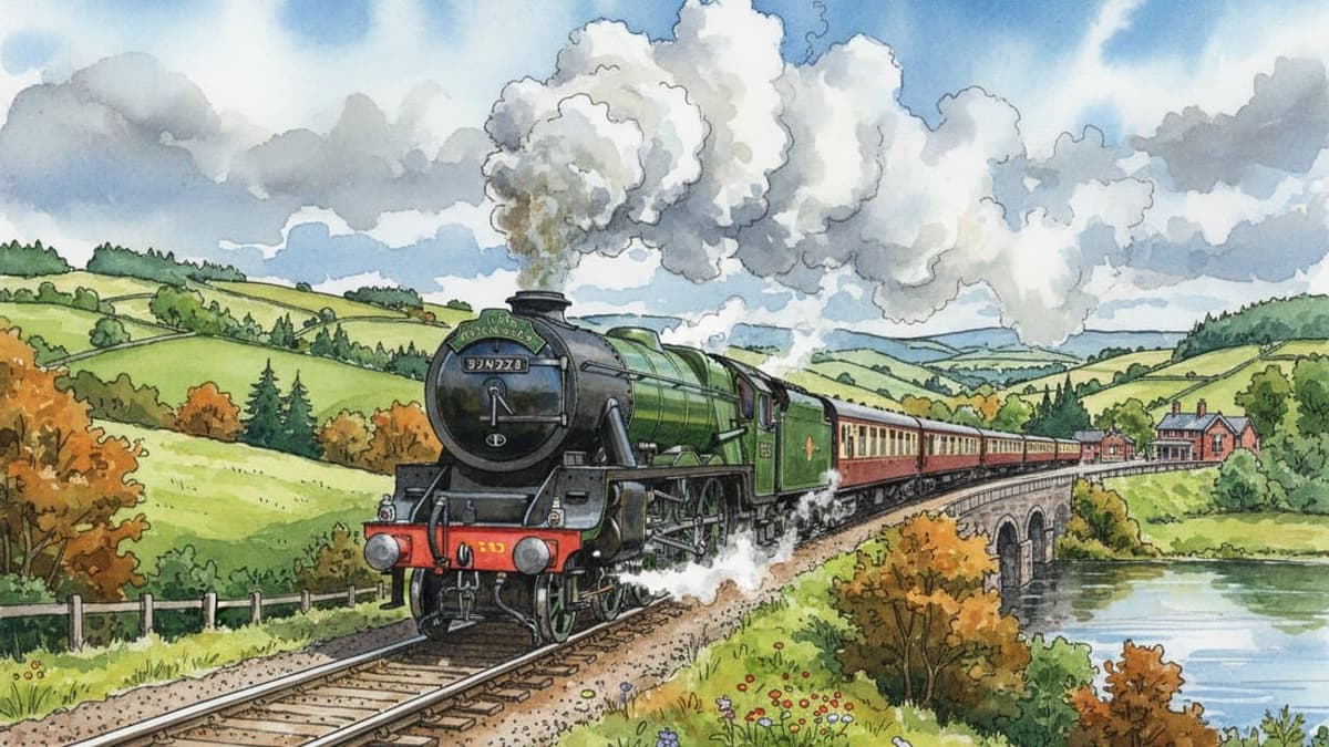 Evening Star — Steam train operated by Heritage Railways