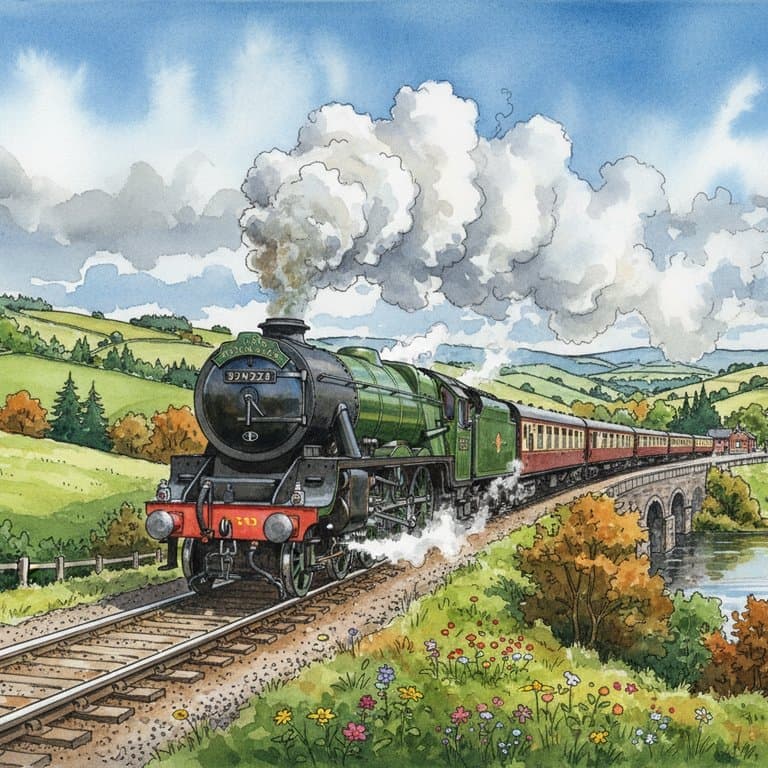 Evening Star — Steam train operated by Heritage Railways