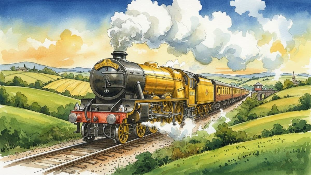 Golden Flying Scotsman — Steam train operated by Heritage Railways
