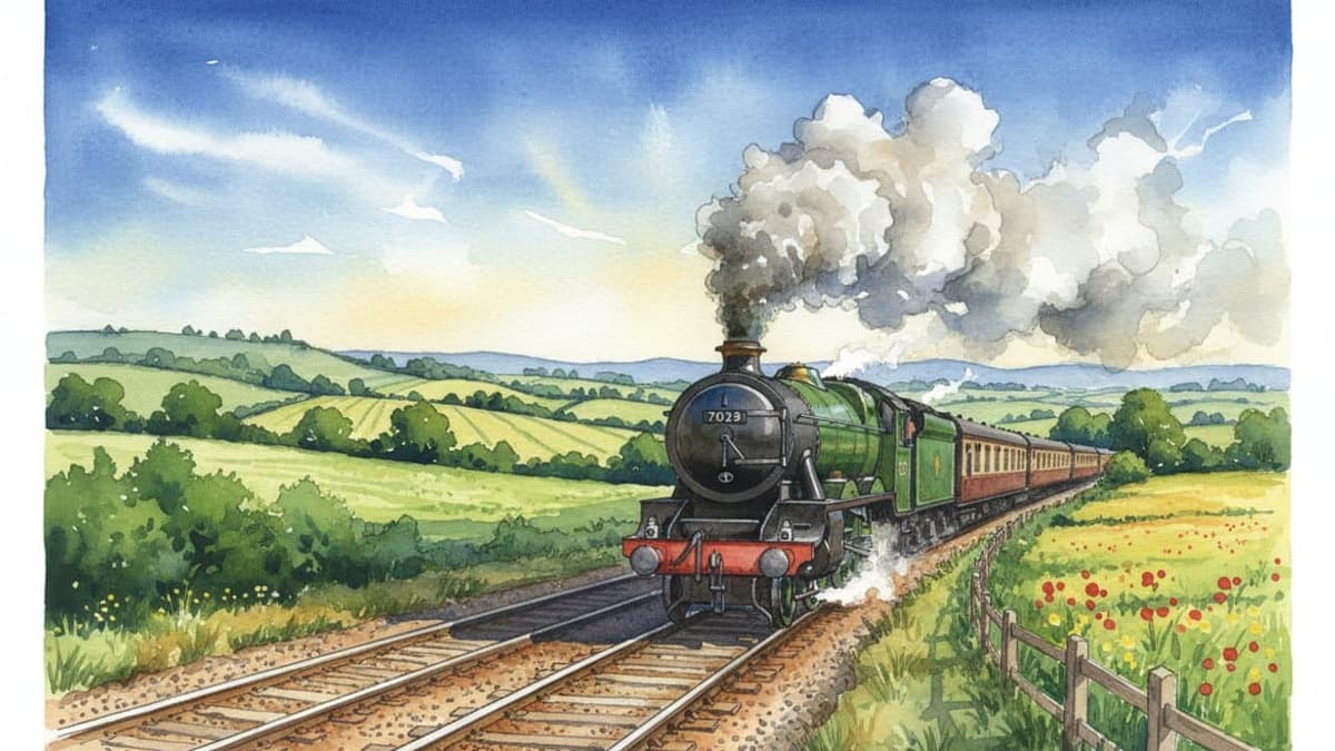 GWR Castle Class (Clun Castle) — Steam train operated by Heritage Railways