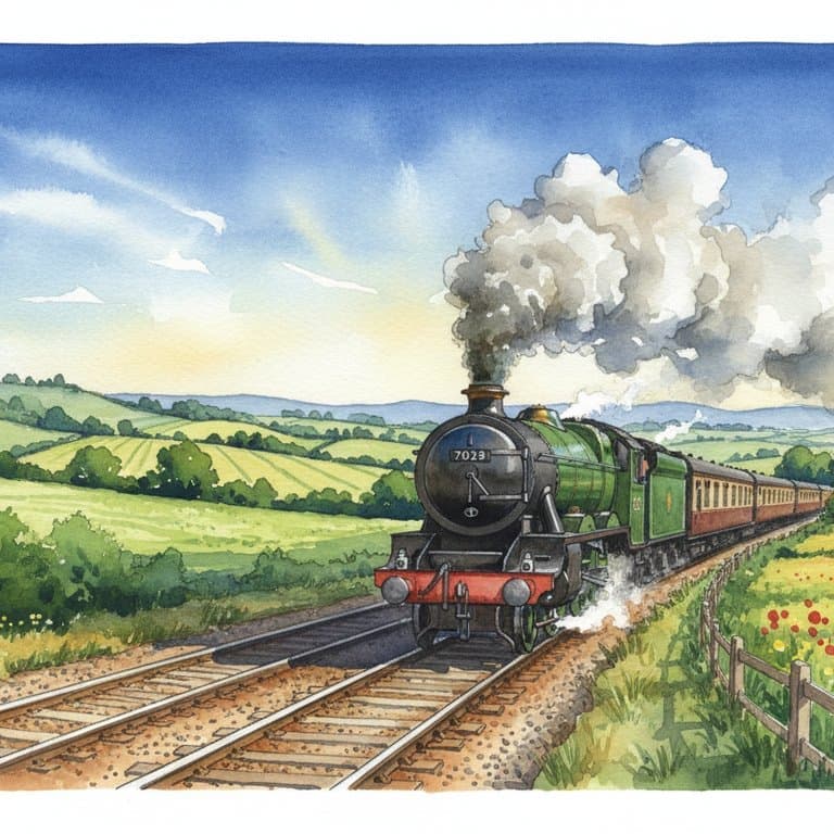 GWR Castle Class (Clun Castle) — Steam train operated by Heritage Railways