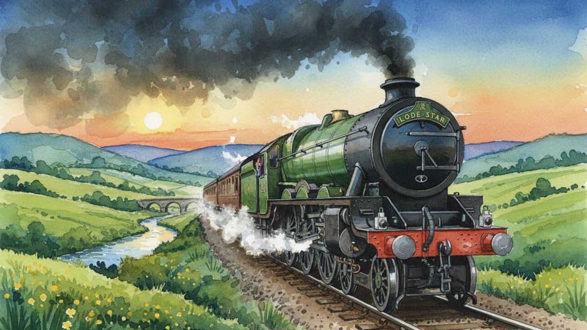 GWR Star Class (Lode Star) — Steam train operated by Heritage Railways
