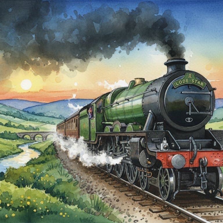 GWR Star Class (Lode Star) — Steam train operated by Heritage Railways