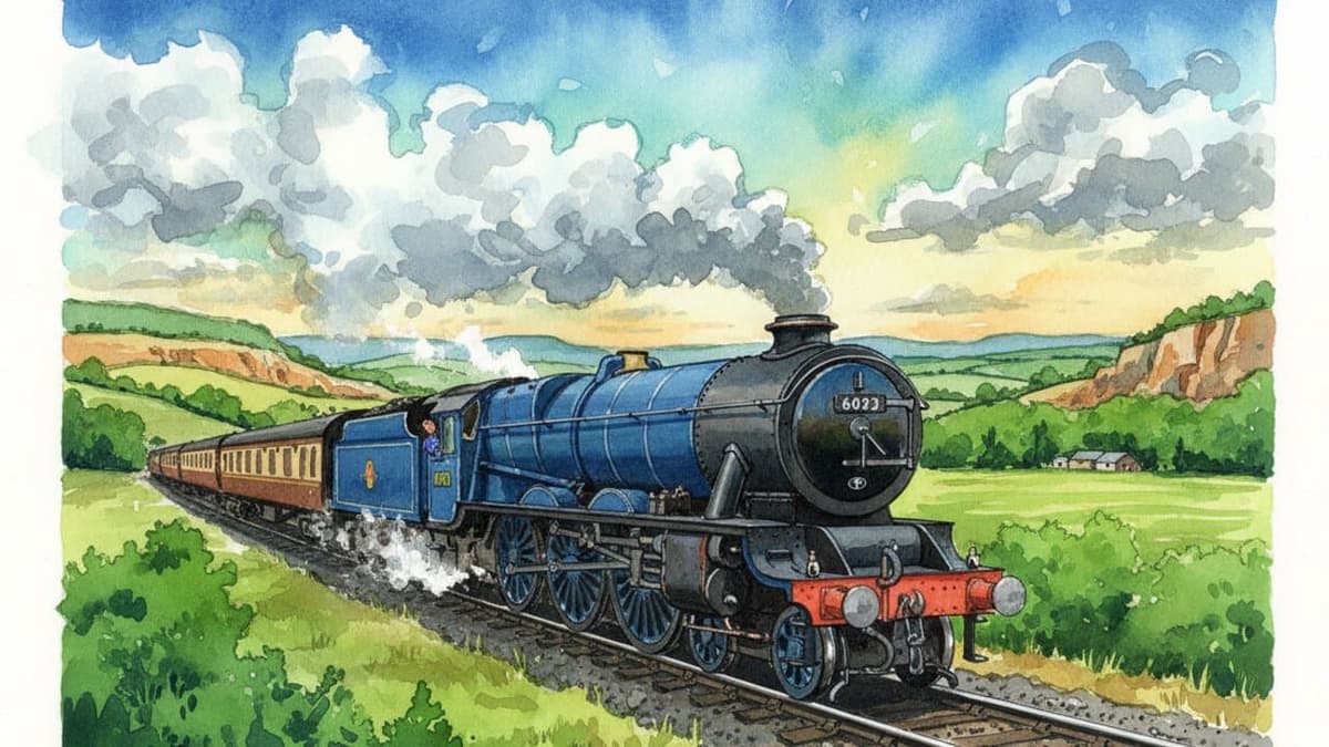 King Edward II (GWR King Class) — Steam train operated by Heritage Railways