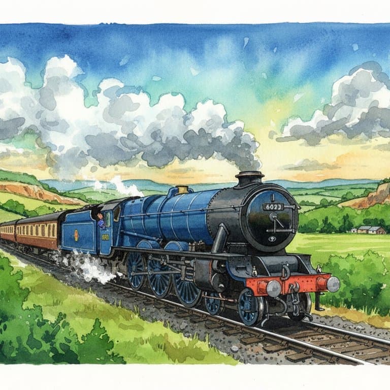 King Edward II (GWR King Class) — Steam train operated by Heritage Railways