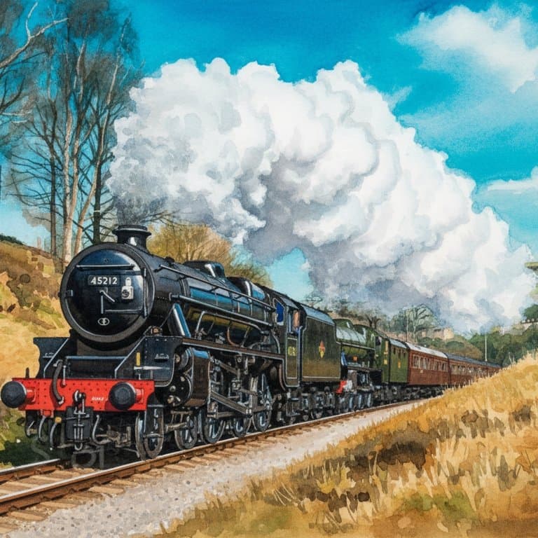 LMS Black Five No. 45212 — Steam train operated by Heritage Railways