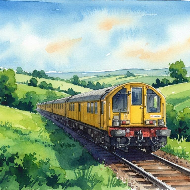 London Underground Battery Loco — Engineering train operated by TfL / London Underground