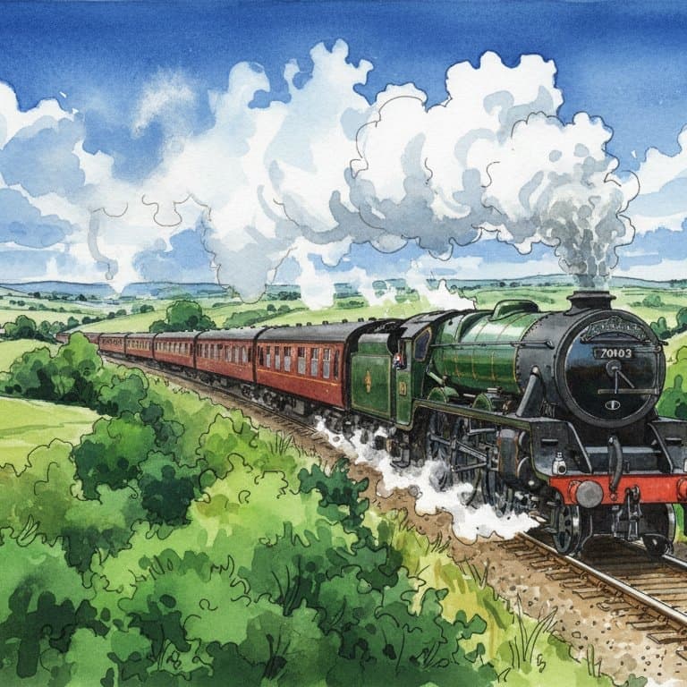 Oliver Cromwell (Britannia Class) — Steam train operated by Heritage Railways