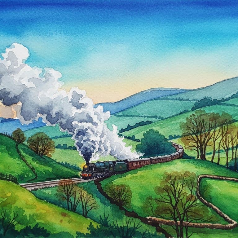 Phantom Night Train — Steam train