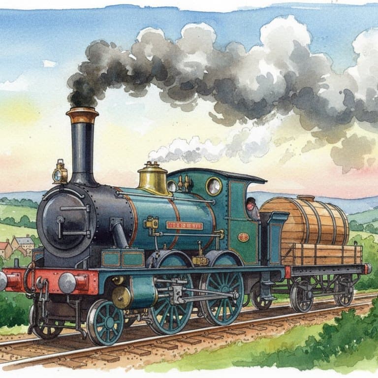 Sans Pareil (Rainhill Trials) — Steam train