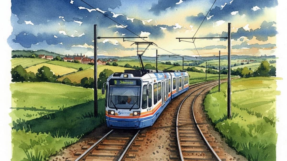 Sheffield Supertram — Tram train operated by Sheffield Supertram