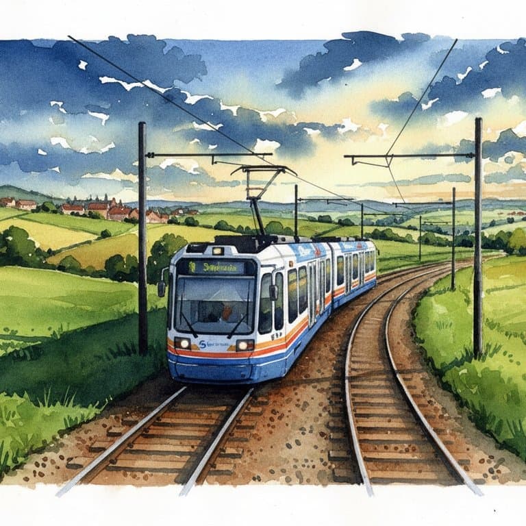 Sheffield Supertram — Tram train operated by Sheffield Supertram