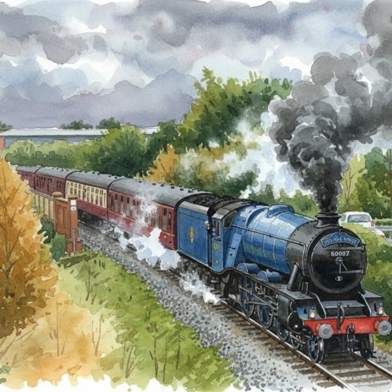 Sir Nigel Gresley (A4 Class) — Steam train operated by Heritage Railways