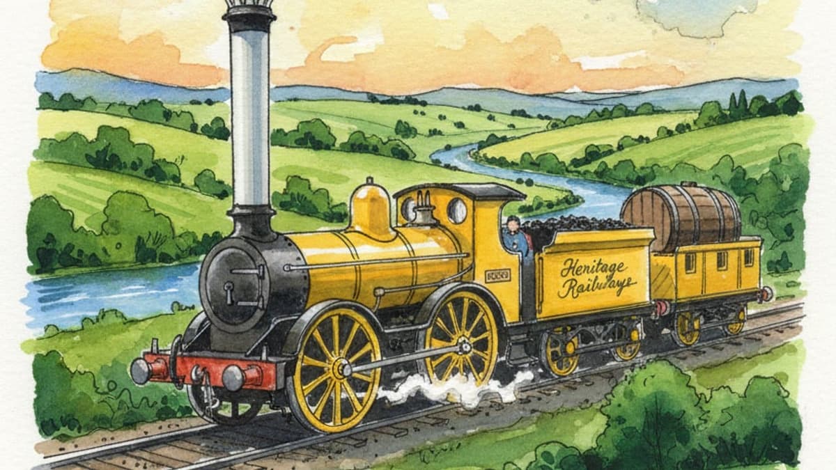 Stephenson's Rocket (Original) — Steam train operated by Heritage Railways