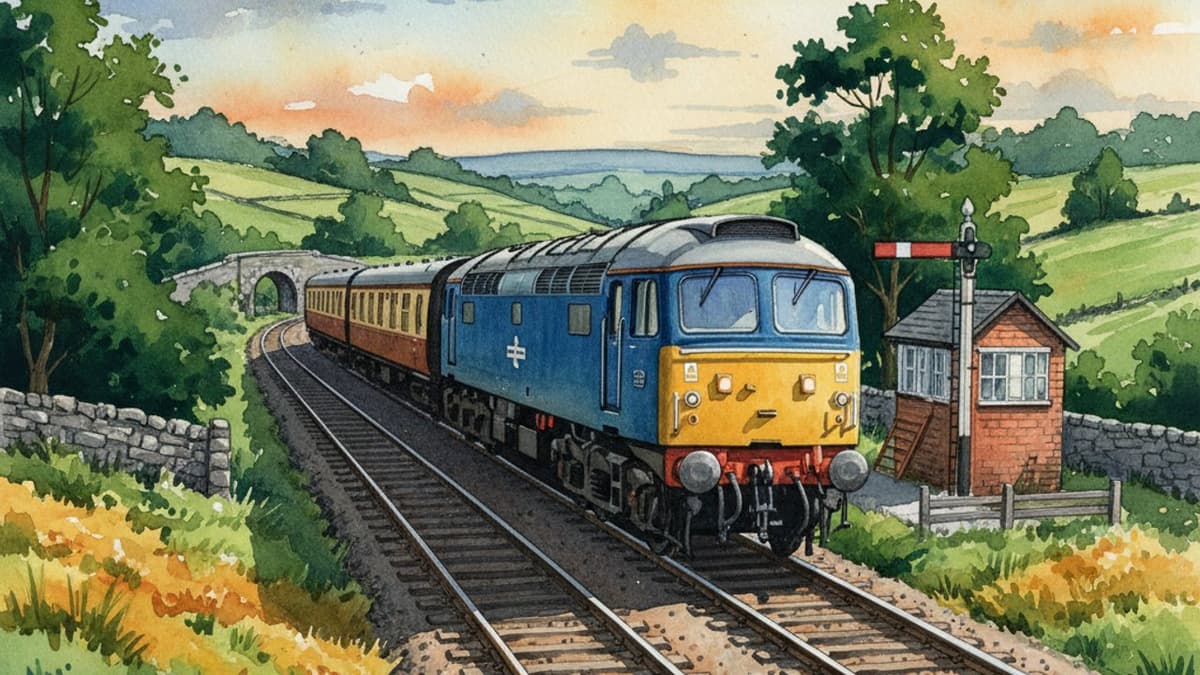 Class 40 Whistler — Heritage train operated by Heritage Railways