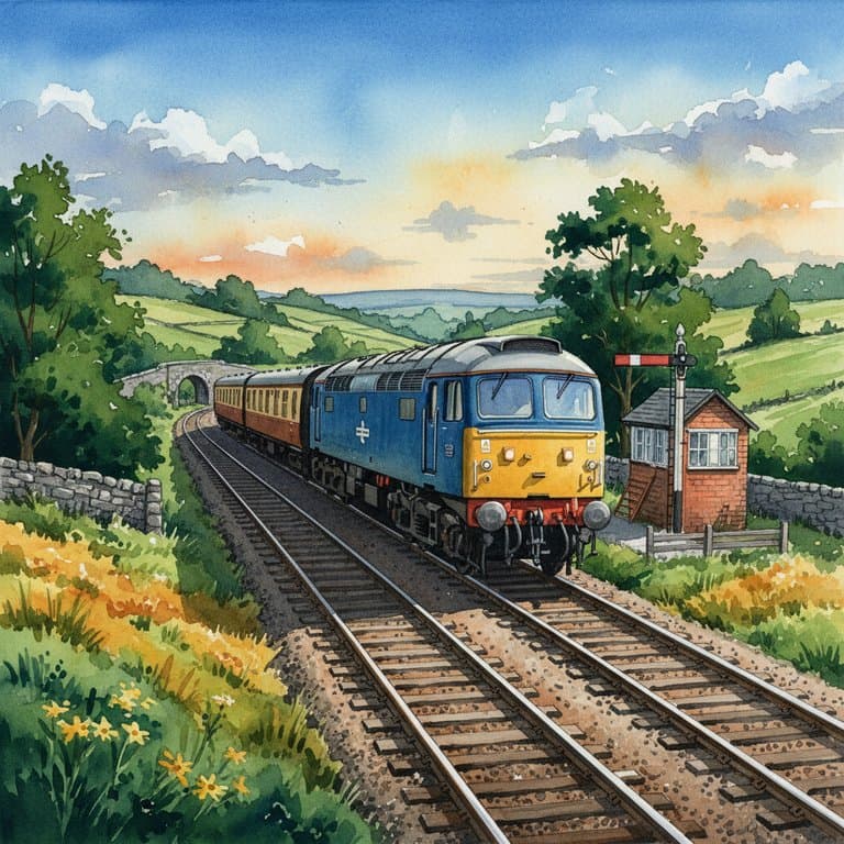 Class 40 Whistler — Heritage train operated by Heritage Railways
