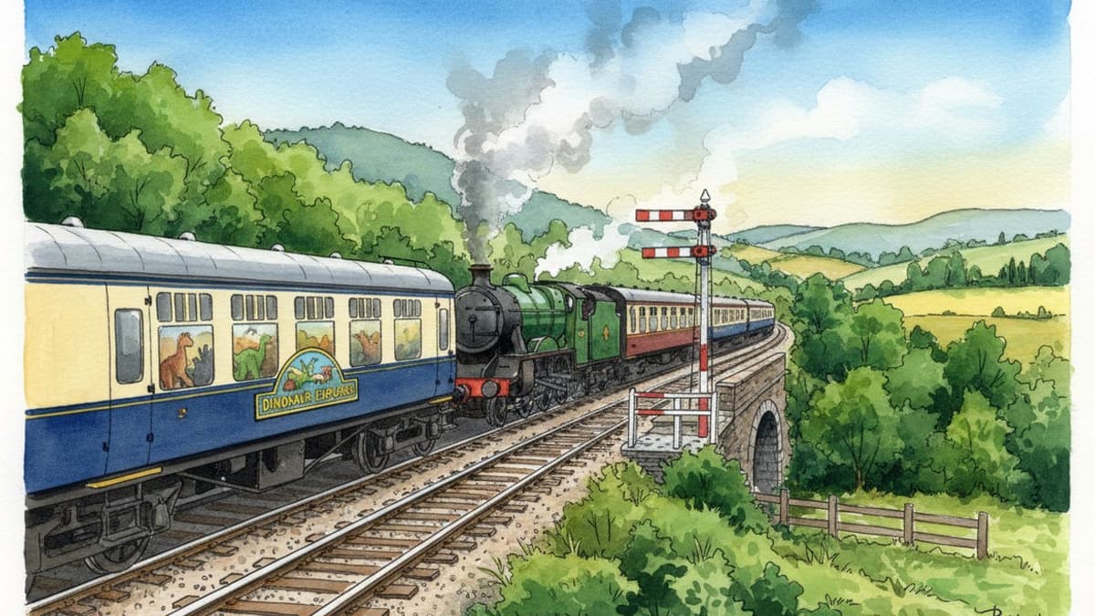 Dinosaur Explorer Train — Heritage train operated by Fun Line Express