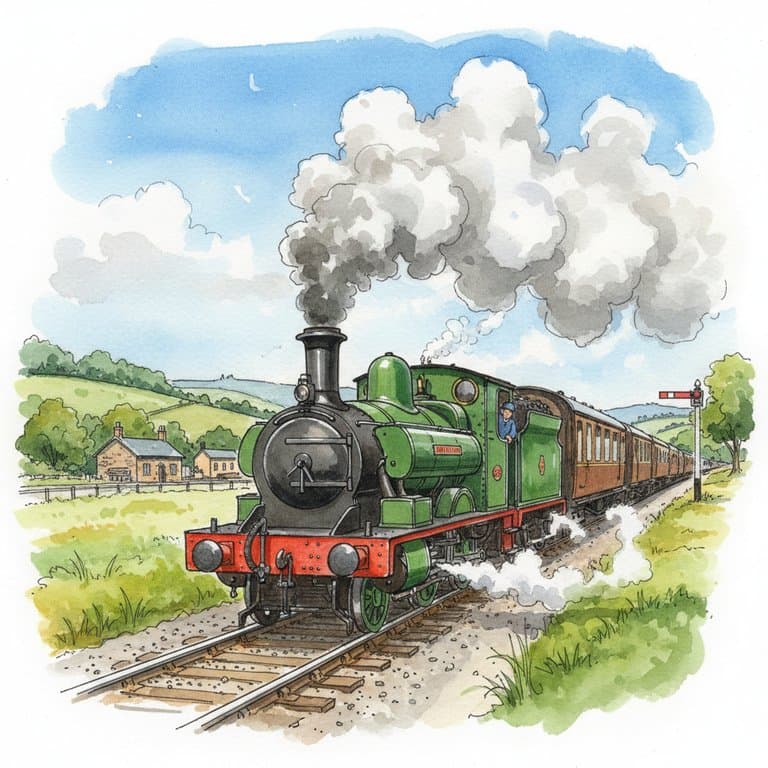 Dragon Steam Engine — Steam train operated by Fun Line Express