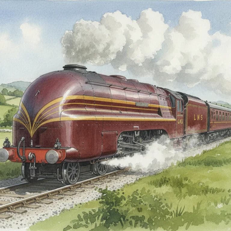 Duchess of Hamilton (Coronation), Steam train