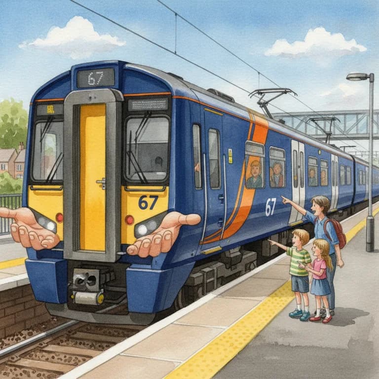 The 6-7 Train 🤲, Electric train