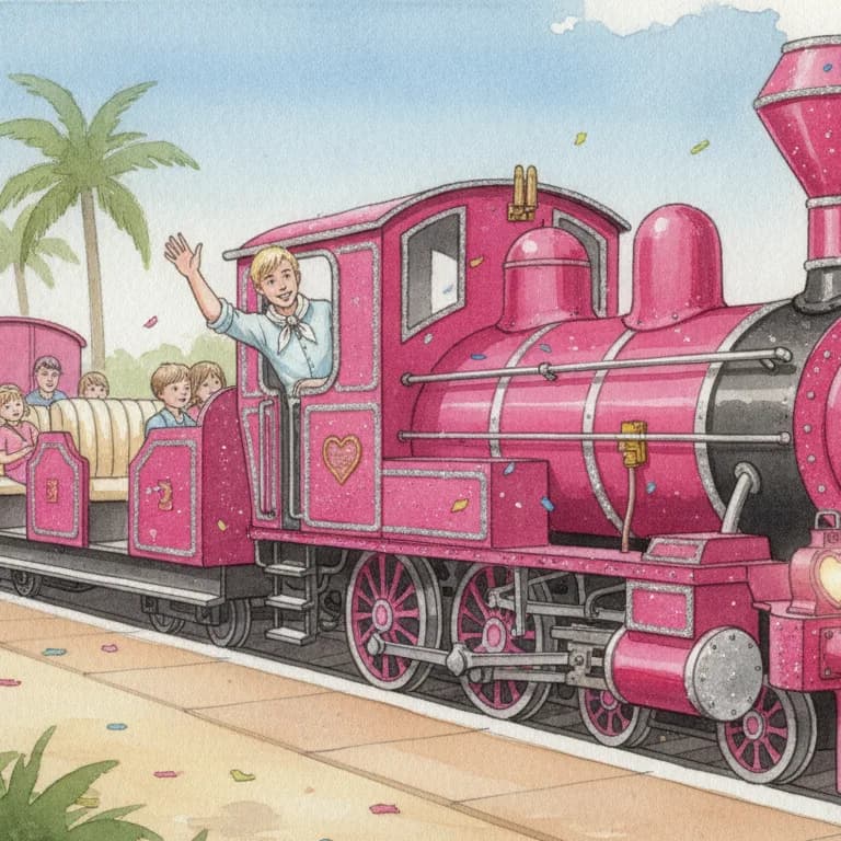 The Pink Paradise Express, Electric train