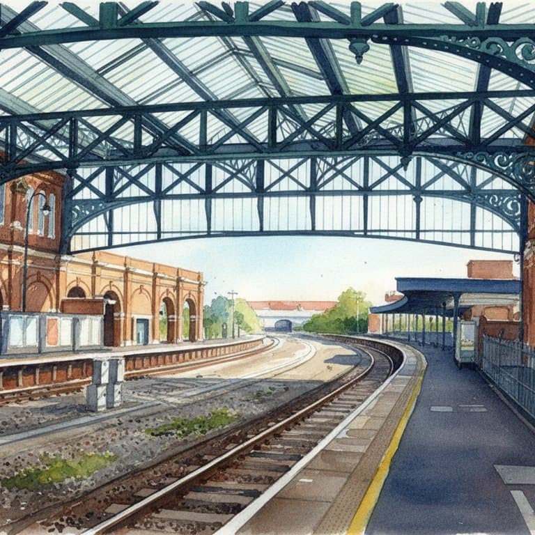 Bournemouth railway station in South England