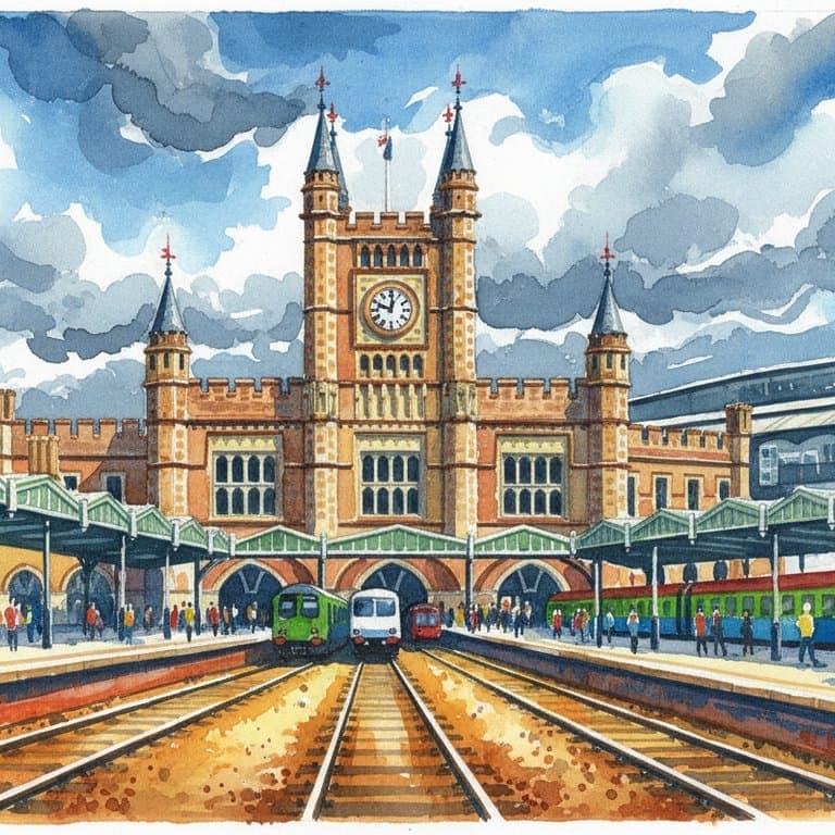 Bristol Temple Meads railway station in South England