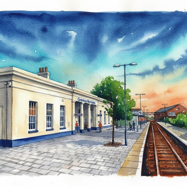 Canterbury West railway station in South England
