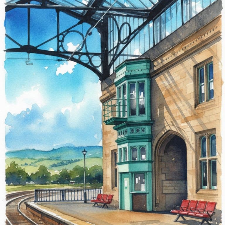 Carlisle railway station in North England
