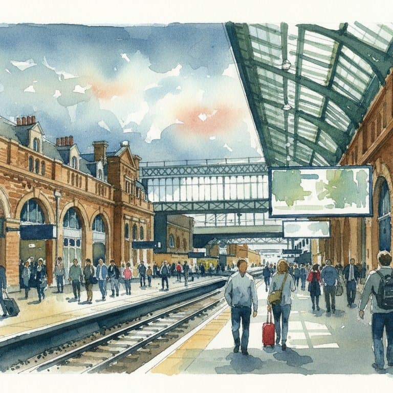 London Euston railway station in London
