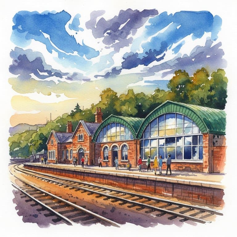 Hastings railway station in South England