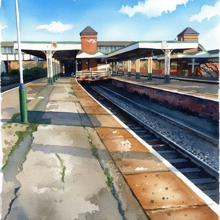 Llandudno railway station in Wales