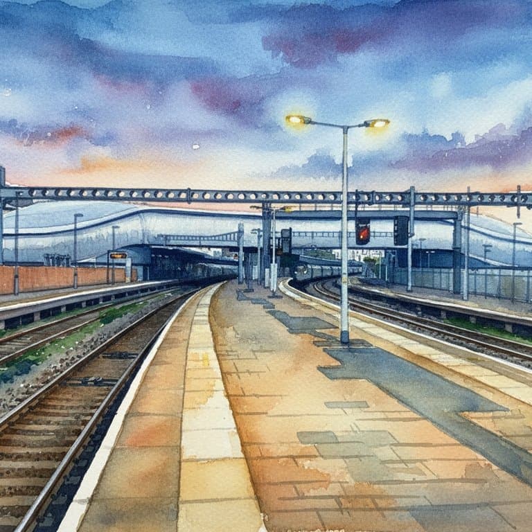 Newport railway station in Wales