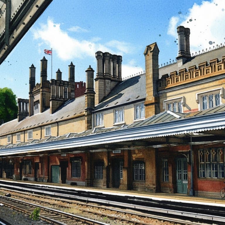 Shrewsbury railway station in Midlands
