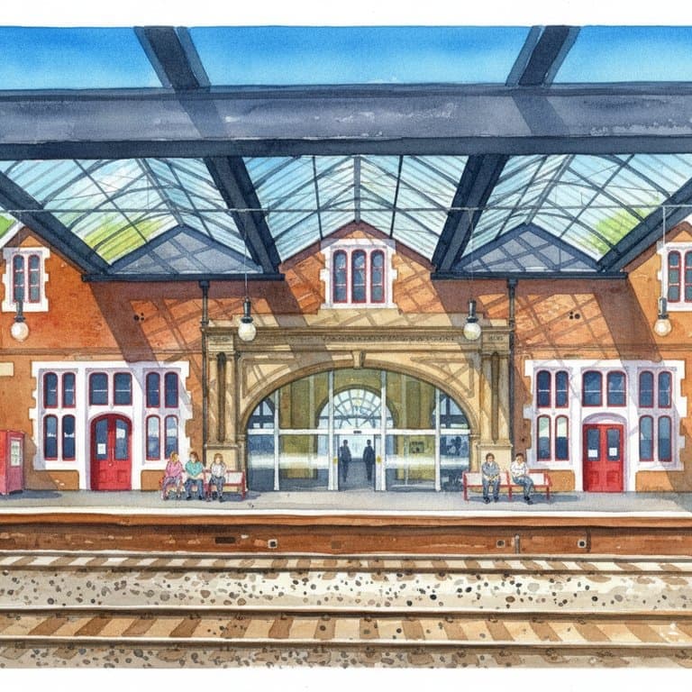 Stoke-on-Trent railway station in Midlands