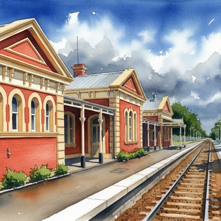 Tamworth railway station in Midlands