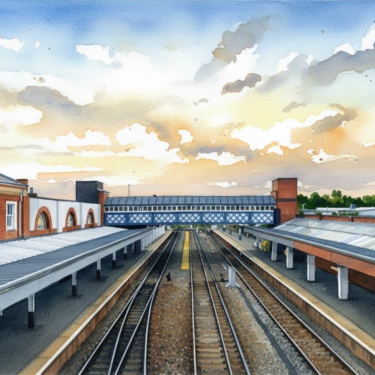 Worcester Shrub Hill railway station in Midlands