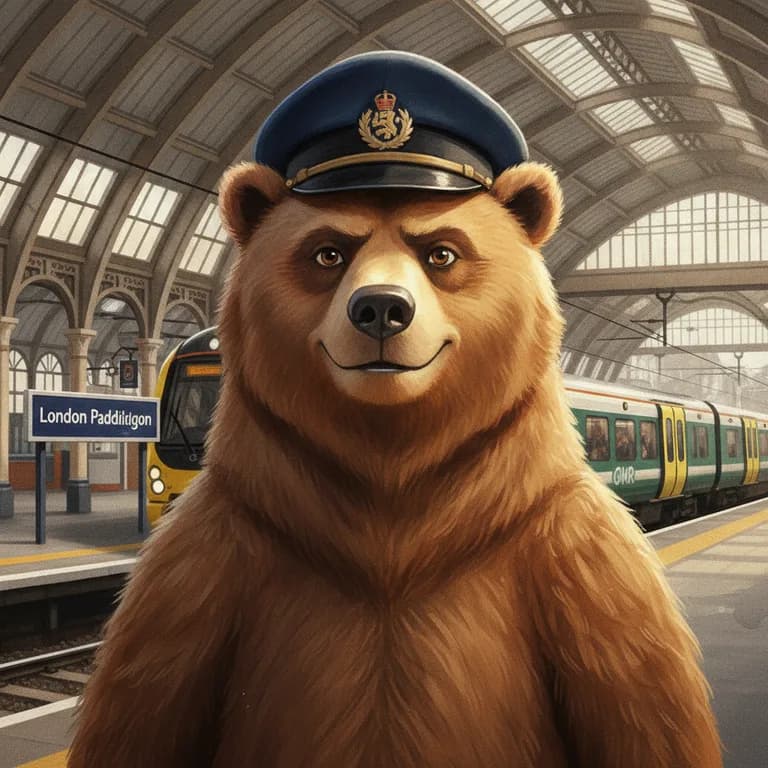 Bramble, the bear station master